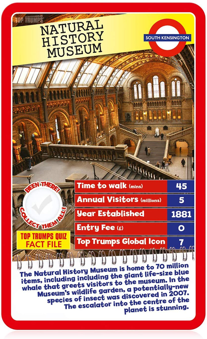 London 30 Things To See Top Trumps Specials Card Game