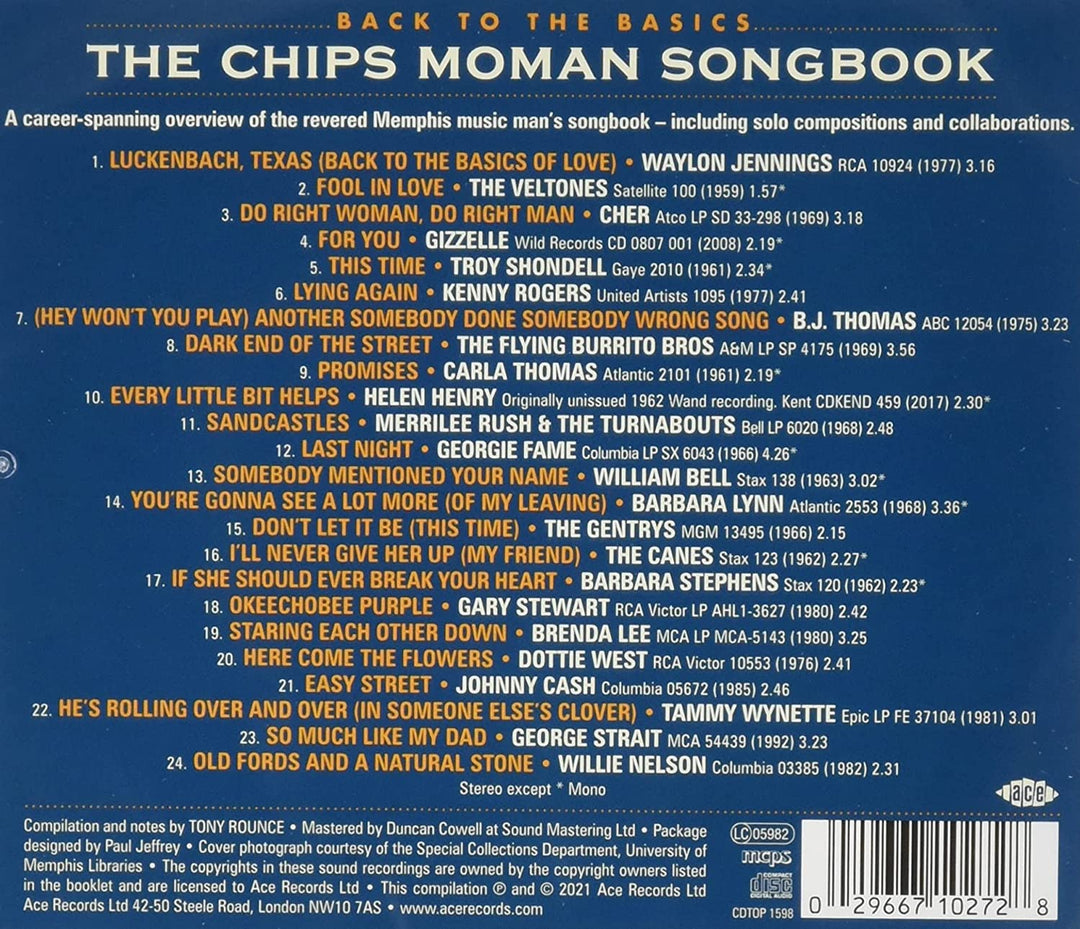 Back To The Basics ~ The Chips Moman Songbook [Audio CD]