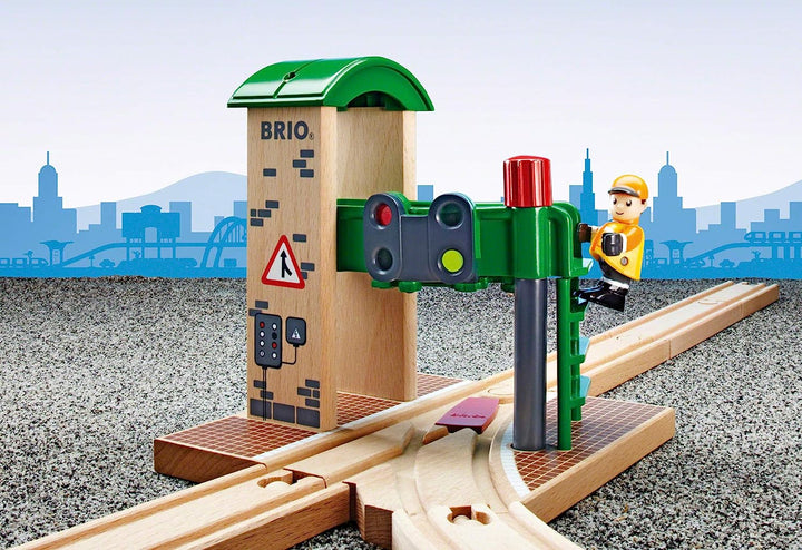 BRIO World Train Signal Station for Kids Age 3 Years Up - Compatible with all BRIO Railway Sets & Accessories