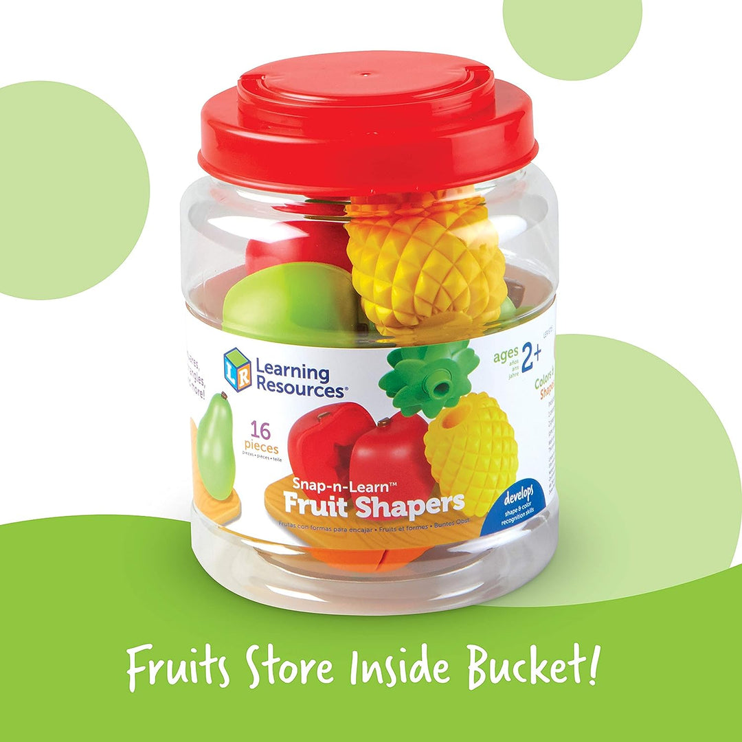 Learning Resources LER6715 SNAP-N-Learn Fruit Shapers