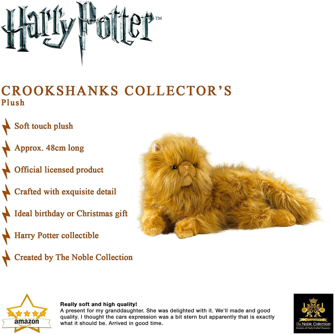 The Noble Collection Harry Potter Crookshanks Collector's Plush - Officially Lic