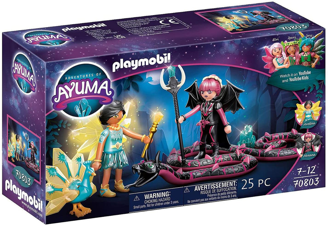 Playmobil Adventures of Ayuma 70803 Crystal Fairy and Bat Fairy with Soul Animal, Pour les 7 ans et plus