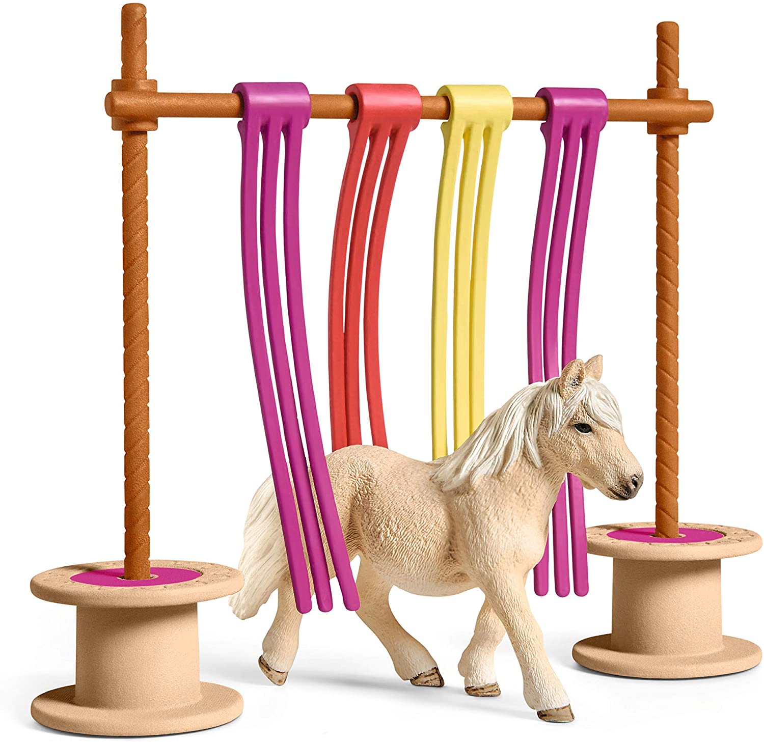 Schleich 42484 Obstacle de rideau de poney Farm World 3