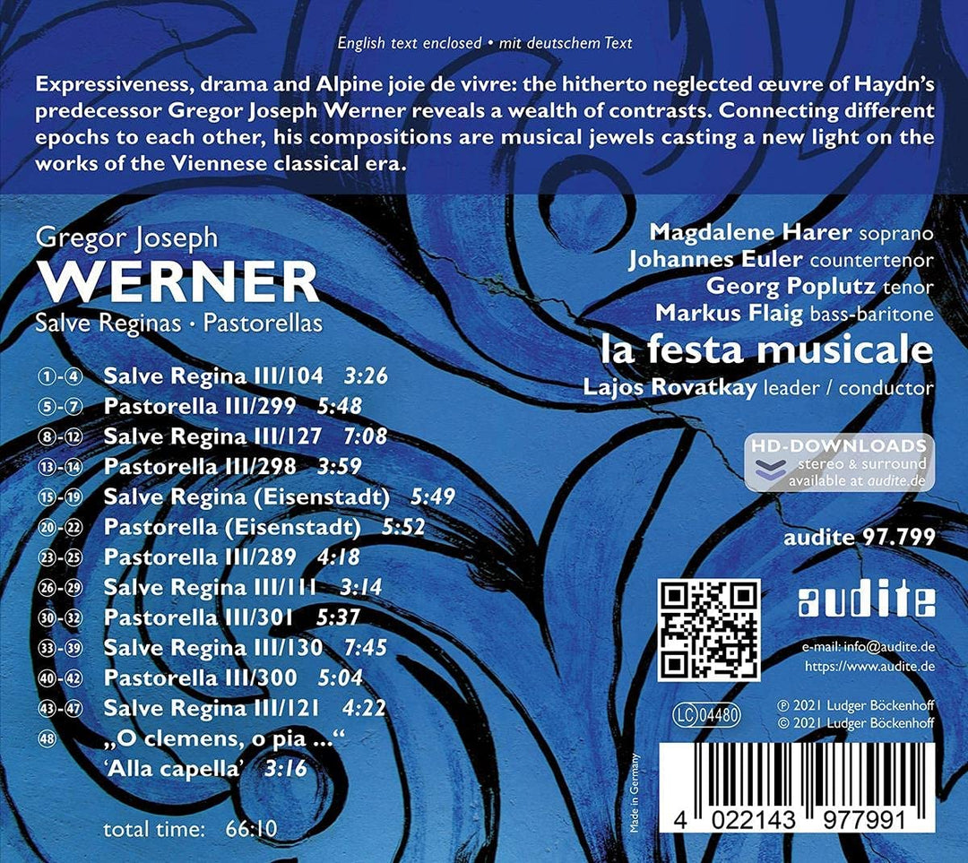 Gregor Joseph Werner [Audio CD]