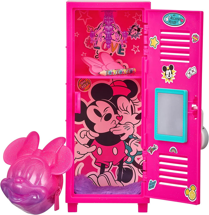 Real Littles 25383 Disney-Minnie Mouse Exclusive Backpack. Customize Your Locker