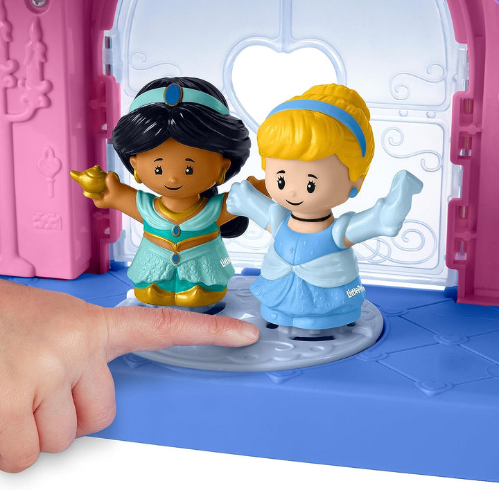 Fisher-Price Little People Disney Princess Magical Lights & Dancing Castle with 2 Figures