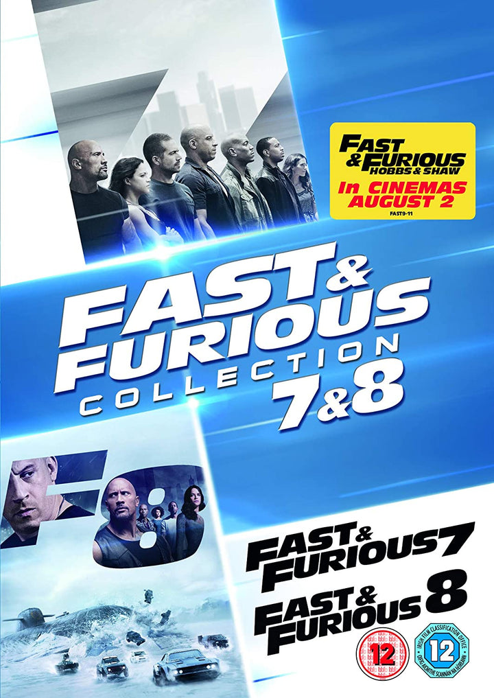 Fast & Furious 7&8 Collection - Action/Crime [DVD]