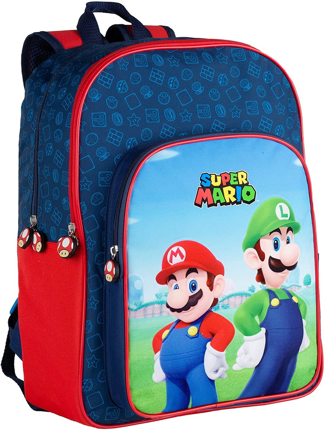 Toybags Backpack adaptable to Super Mario and Luichi.31 x 42 x 15 cm, multicoloured (T434-830)