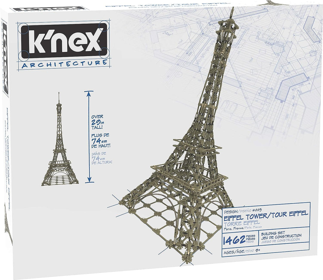 K'NEX 15238 Architecture Eiffel Tower Building Set, Educational Toys for Kids