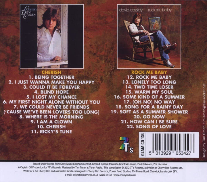 Rock Me Baby / Cherish - David Cassidy [Audio CD]