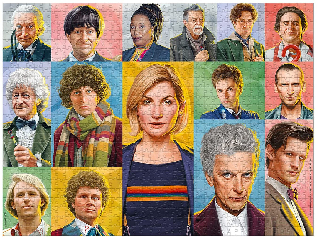 Puzzles 784 WM01315 EA Doctor Who 1000pce, Multicolore