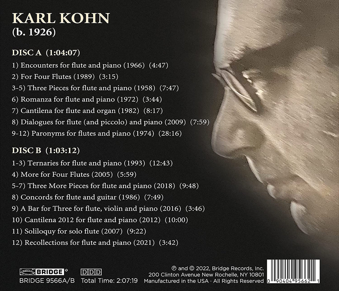 Kohn: Encounters [Rachel Rudich; Karl Kohn; Gayle Blankenburg; Mark Robson; Jack Sanders; Andrew McIntosh; Christine Tavolacci; Daniel Lemer; Sarah Wass] [Bridge Records: BRIDGE 9566A/B] [Audio CD]