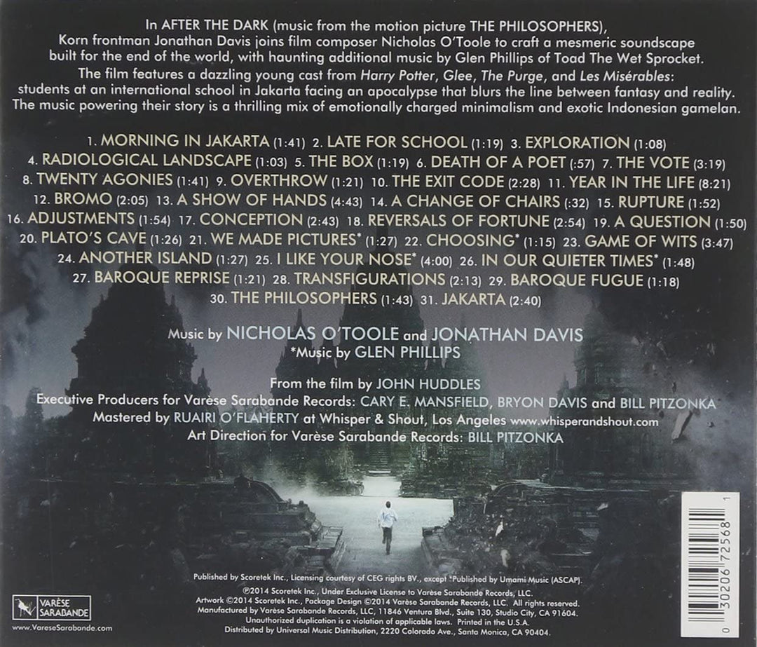 Nicholas O'Toole & Jonathan Davis - After The Dark Soundtrack) [Audio CD]