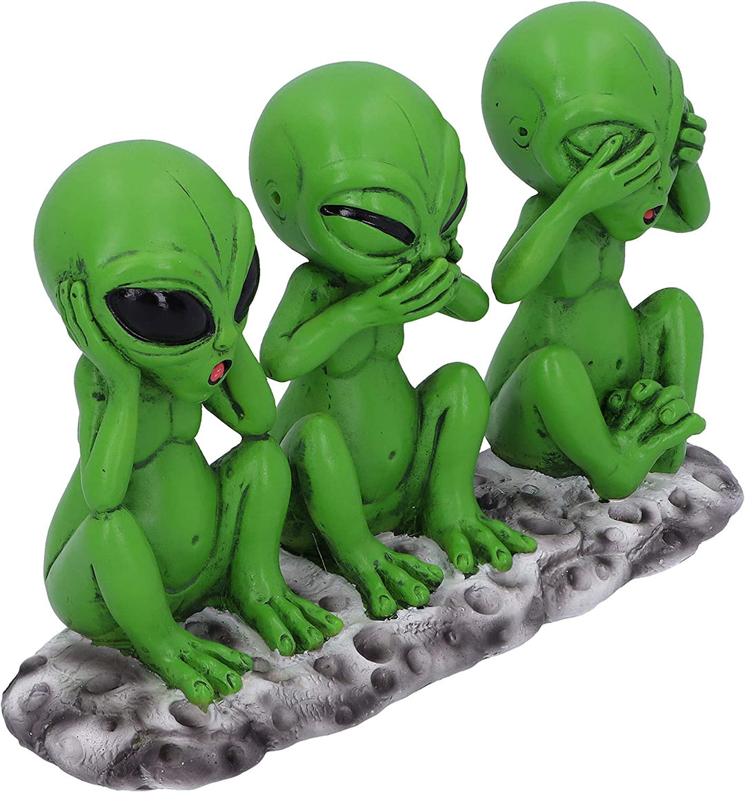 Nemesis Now Three Wise Martians 16cm See No Hear No Speak No Evil Alien Figurine