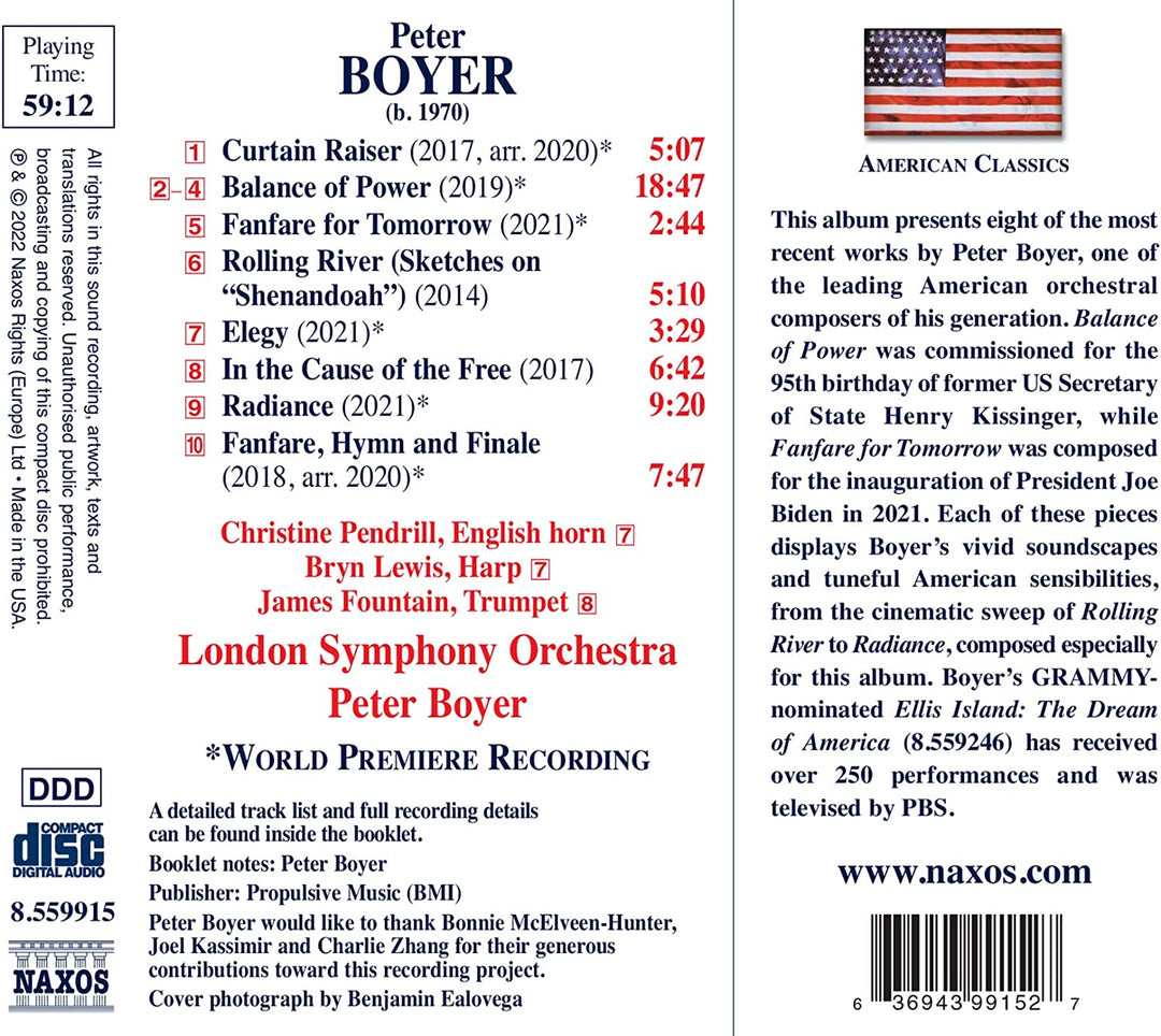 London Symphony Orchestra - Boyer: Balance Of Power [London Symphony Orchestra; Peter Boyer] [Naxos: 8559915]