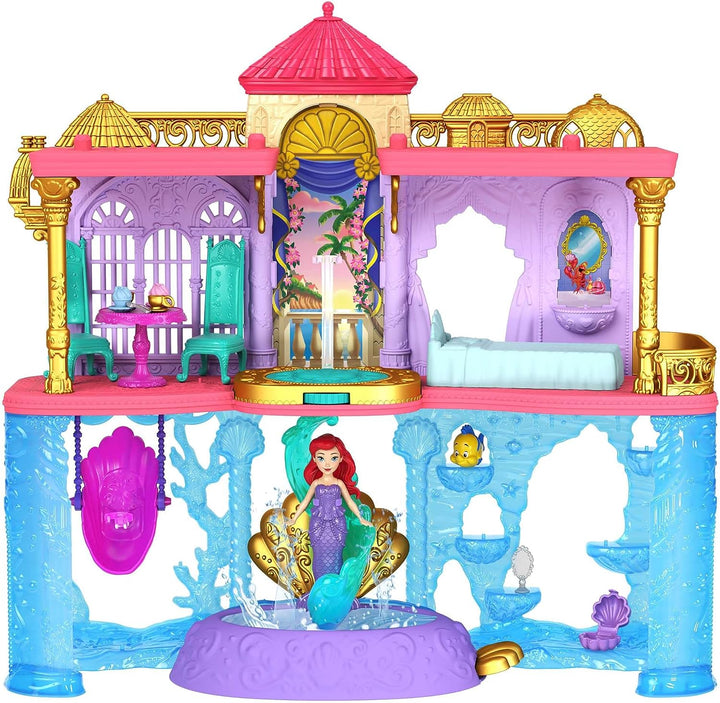Disney Princess Toys, Ariel Stackable Castle Doll House with Small Doll