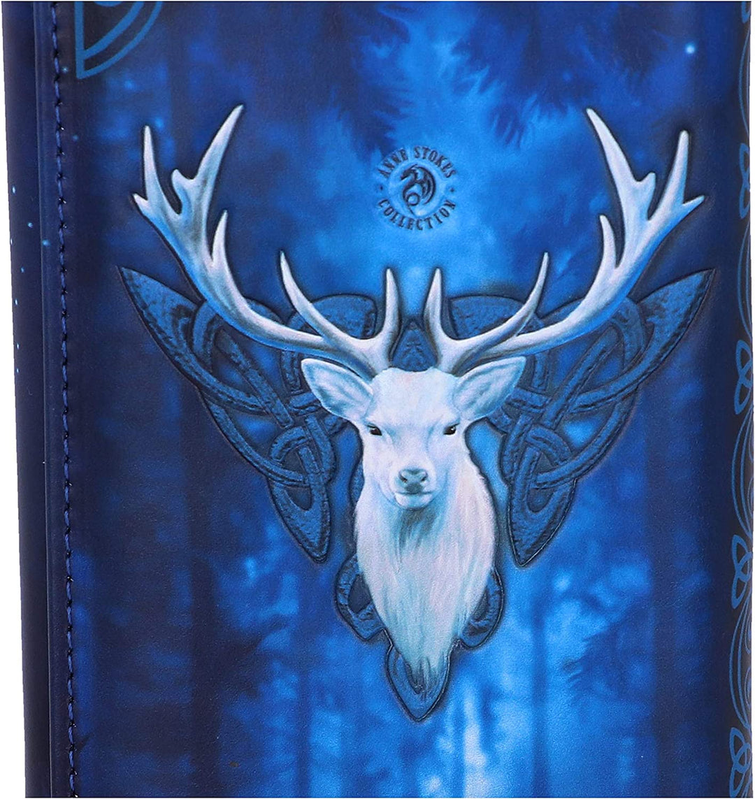 Nemesis Now Anne Stokes Fantasy Forest Elven Queen and Stag Embossed Purse, Blue