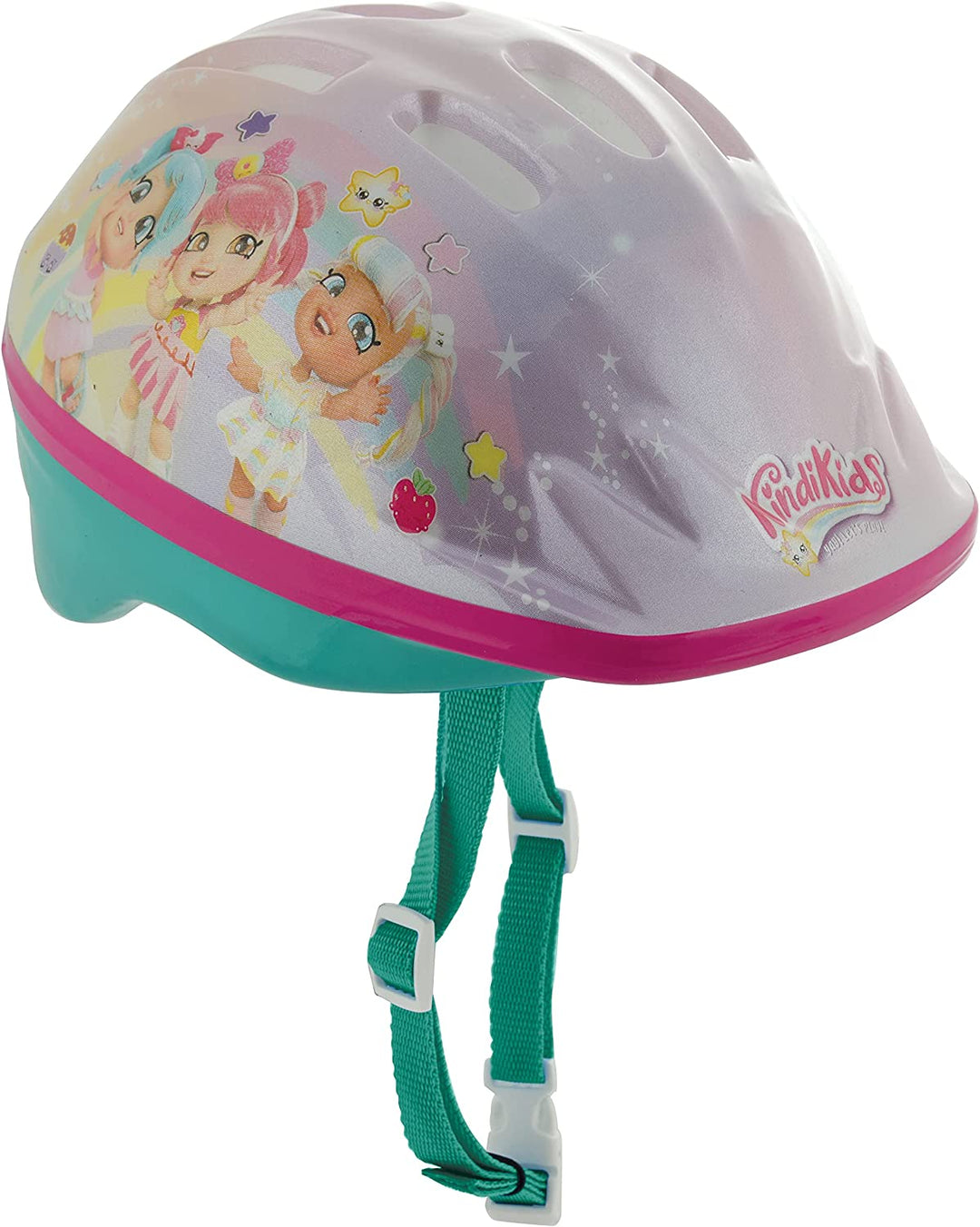 MV Sports Girls' Kindi Kids Safety Helmet, Multicoloured, 46-54cm