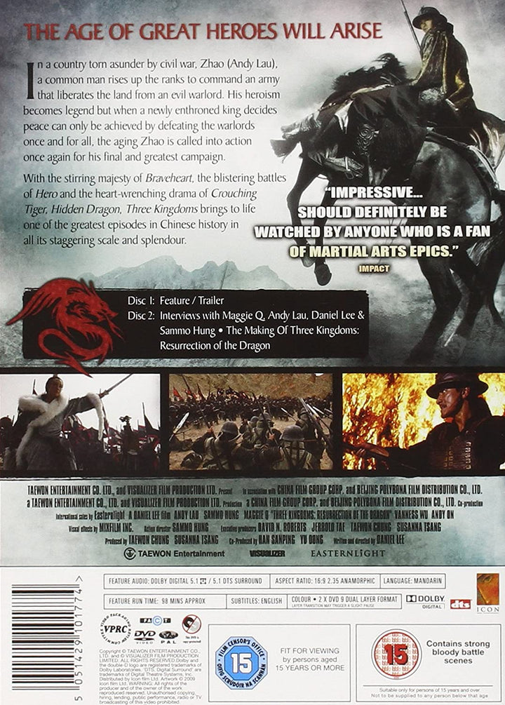Three Kingdoms - Resurrection Of The Dragon - Action/War [DVD]