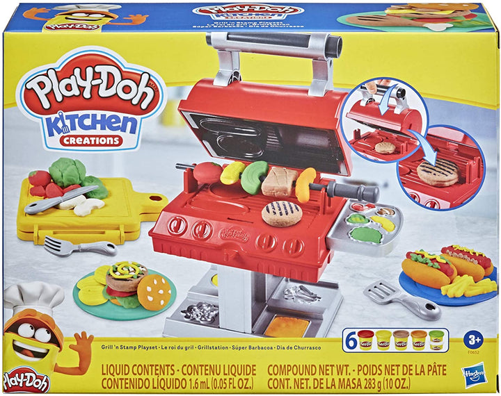 Play-Doh Kitchen Creations Ensemble de jeu Grill &#39;n Stamp pour enfants de 3 ans