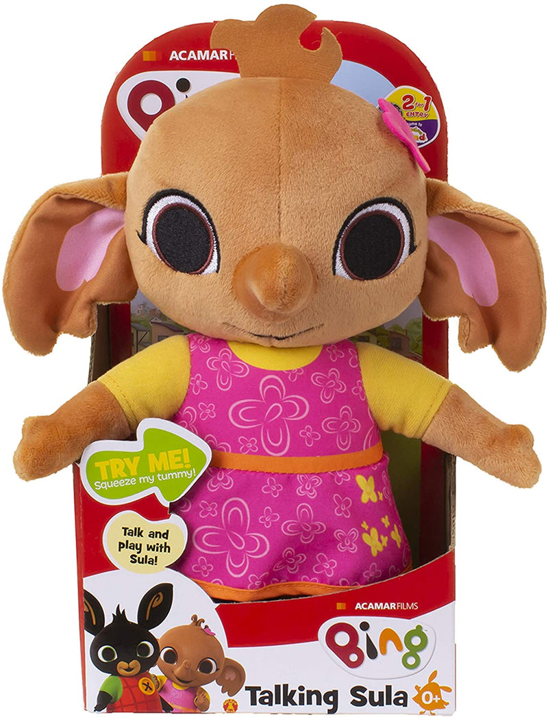 Bing Light Up Talking Soft Toy with Hoppity, 14 