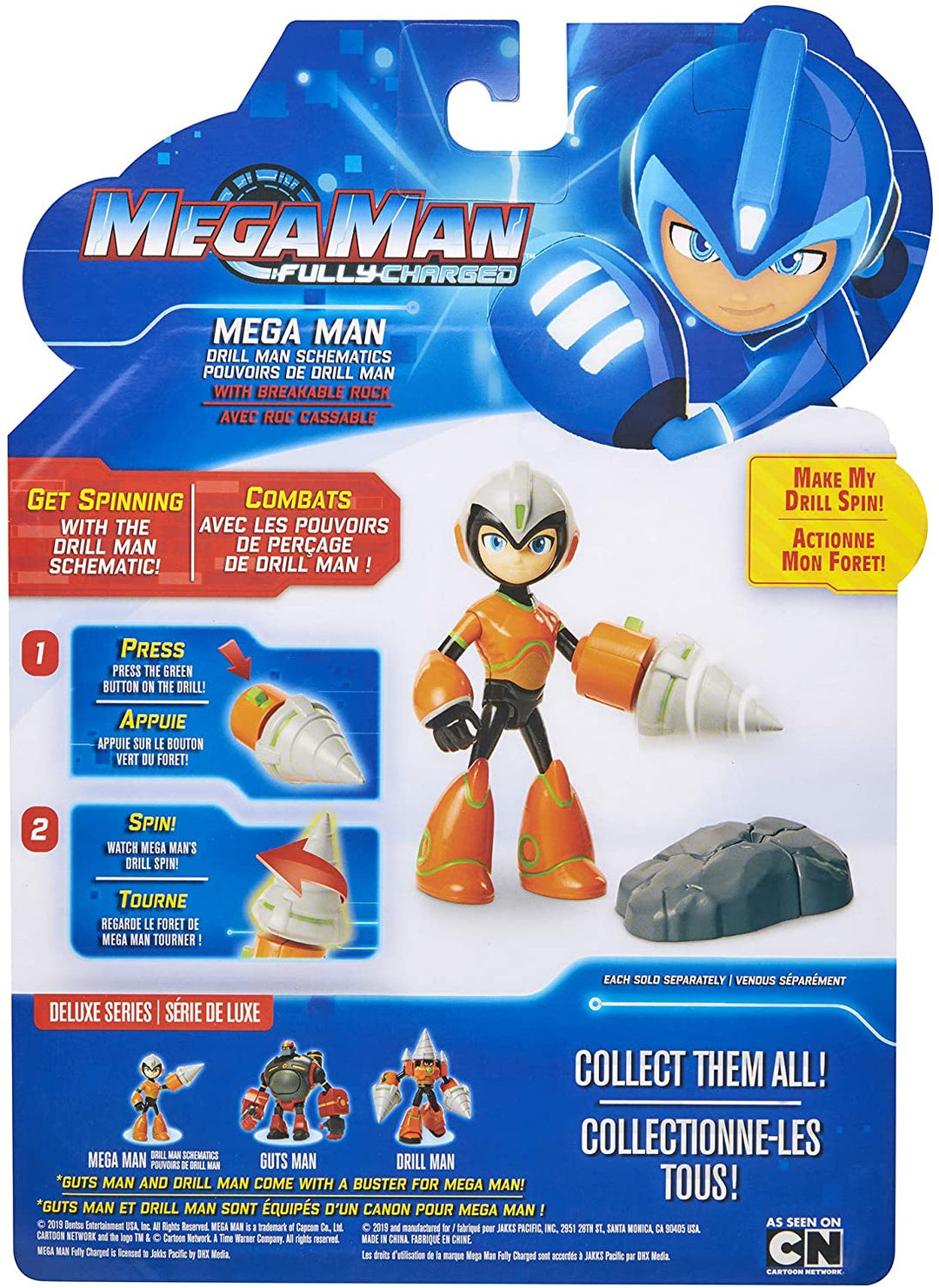 Mega Man: Fully Charged - Deluxe Drill Man Schematics Mega Man Articulated Actio