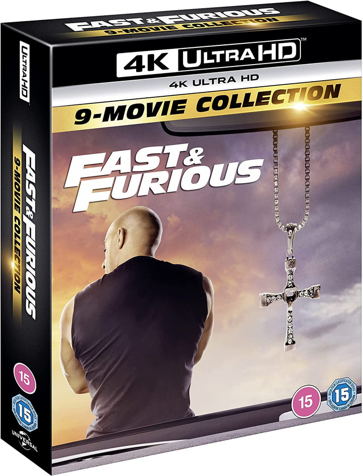Fast & Furious 1-9 Film Collection [4K Ultra HD] [2021] [Region Free] - Action/Drama [Blu-ray]