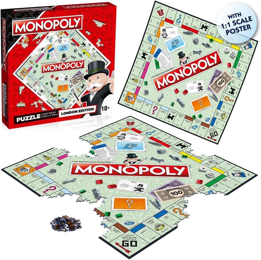 London Monopoly 1000 Piece Jigsaw Puzzle Game