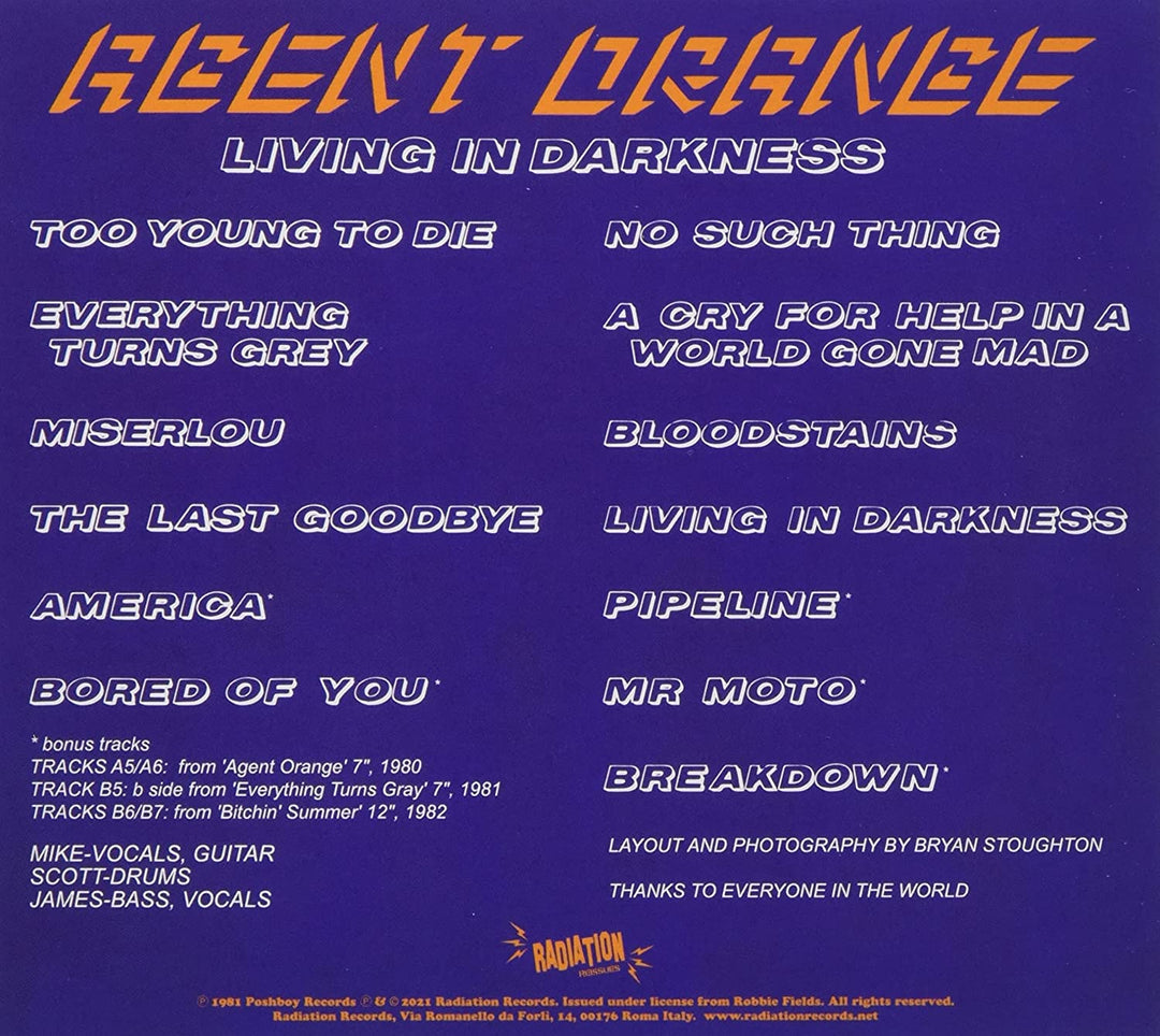 Agent Orange - Living In Darkness [Audio CD]