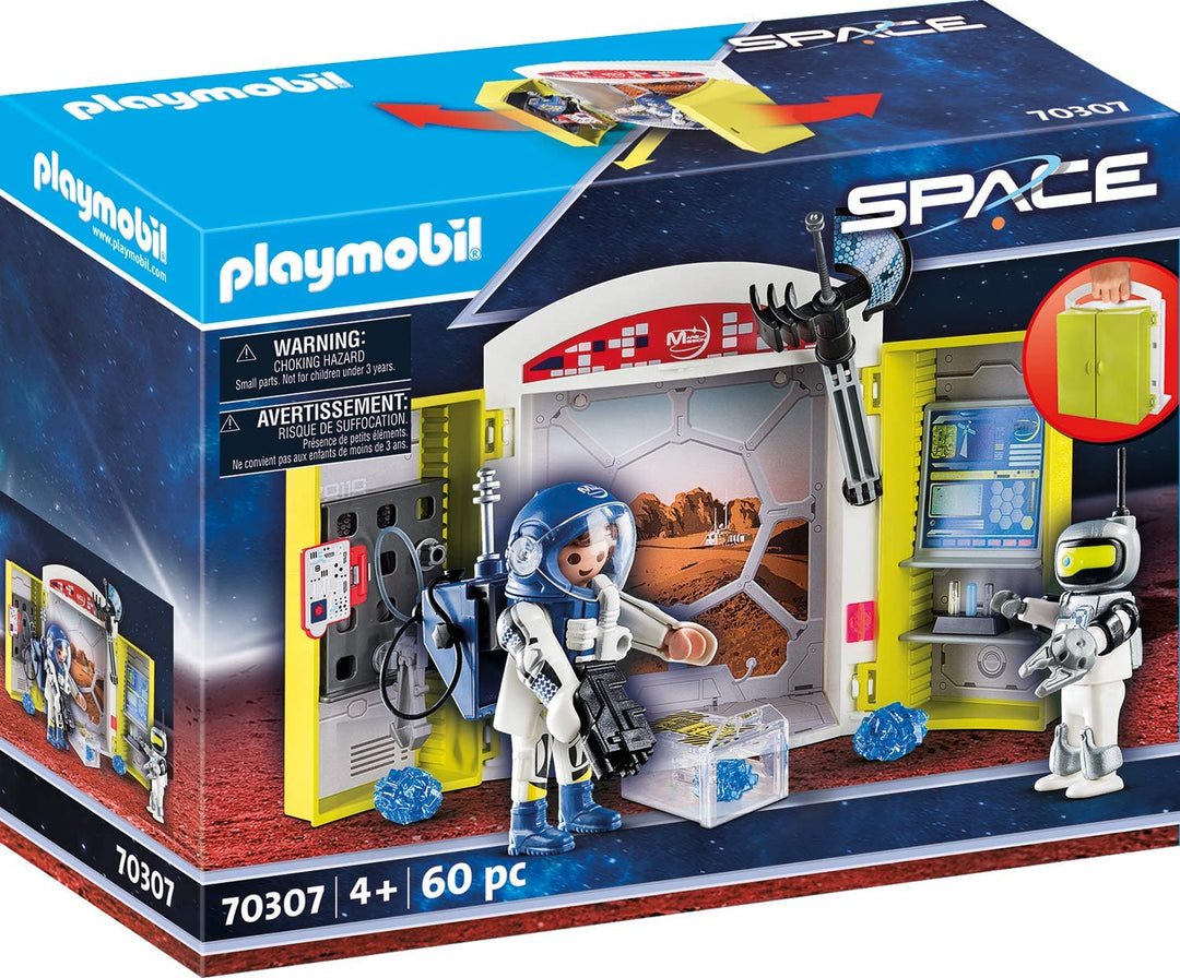 Playmobil 70307 Boîte de jeu Mission Space Mars pour enfants à partir de 4 ans