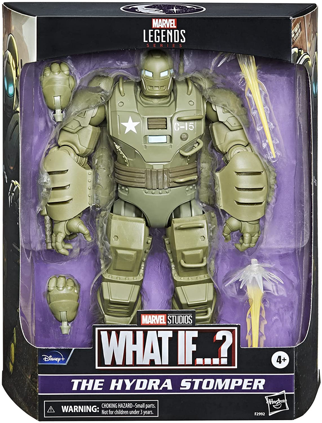 Marvel Legends Series 15-cm Scale Action Figure The Hydra Stomper Toy, Premium Design, 15-cm Scale Figure, Backpack, 4 Accessories, Multicolor
