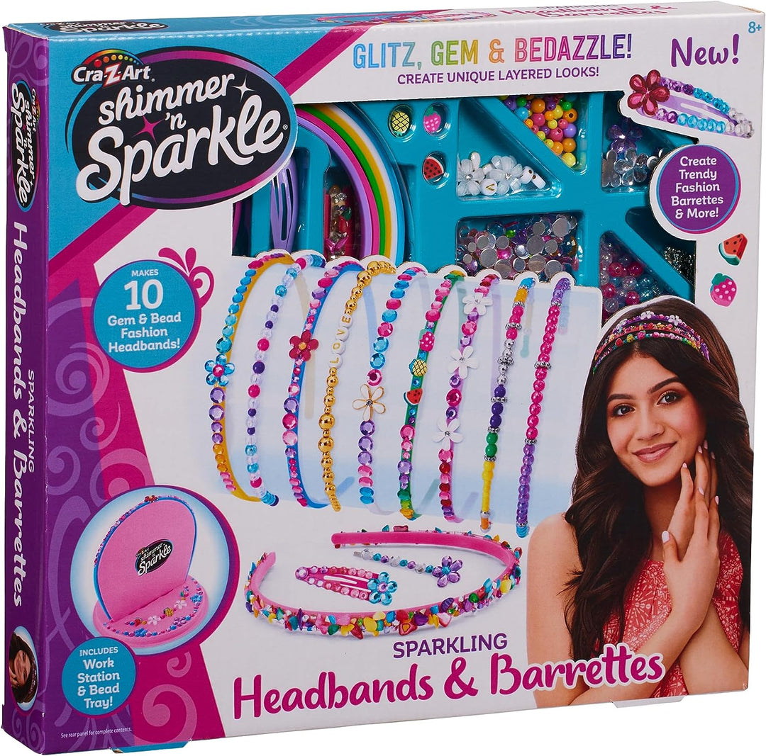Shimmer and Sparkle 65595 Shimmer N Sparkle Make Your own Beaded Headbands and Barrettes Hair Accessories