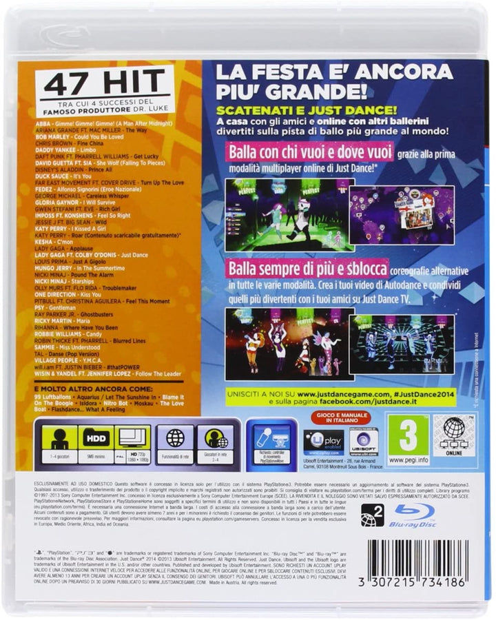 PS3 JUST DANCE 2014