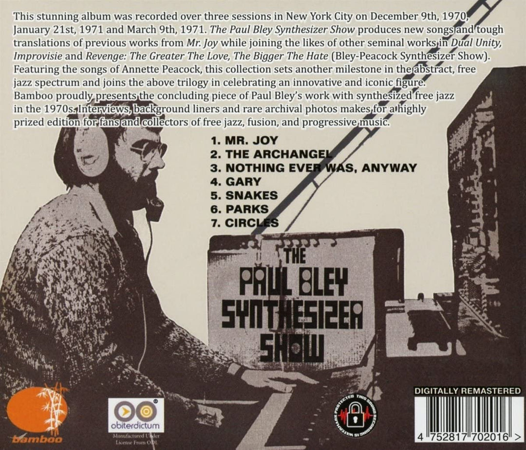 The Paul Bley Synthesizer Show - Paul Bley [Audio CD]