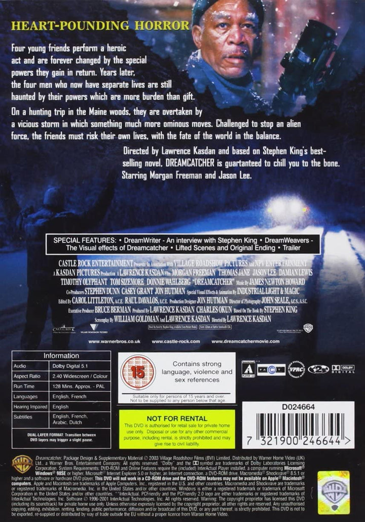 Dreamcatcher [Stephen King] [2003] - Horror [DVD]