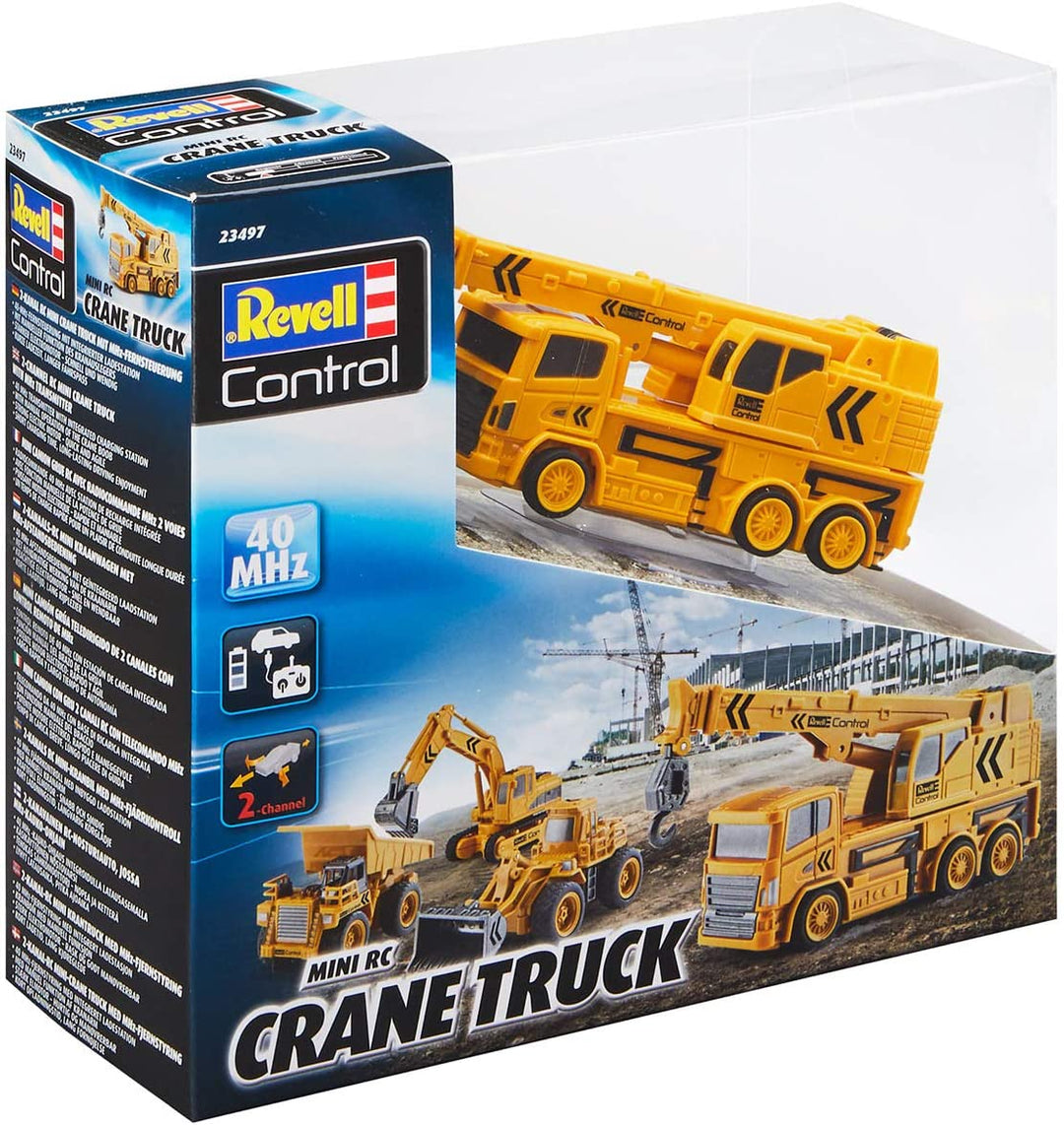 Revell Control 23497 Mini RC Crane Truck Plastic Model Kit, Yellow