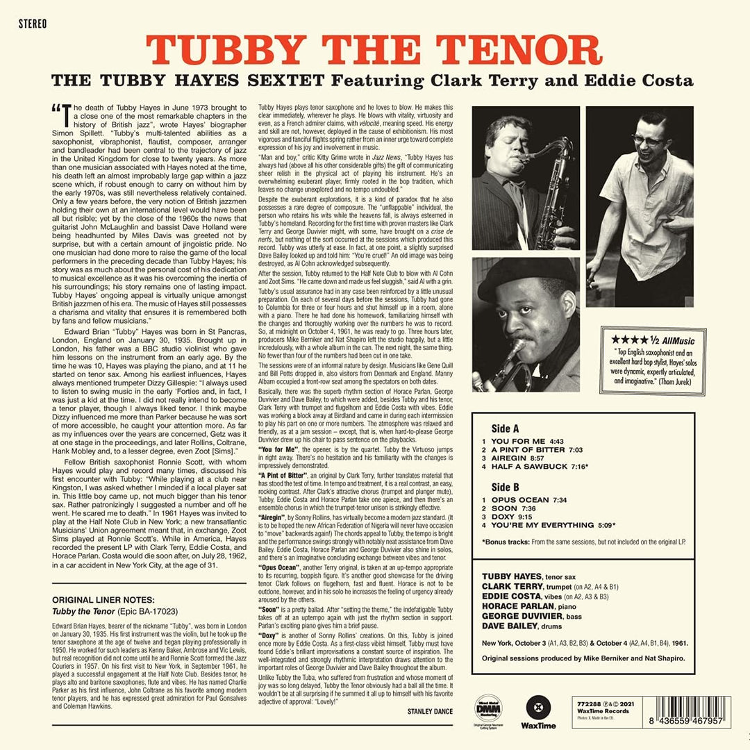Tubby Hayes - Tubby The Tenor [Vinyl]