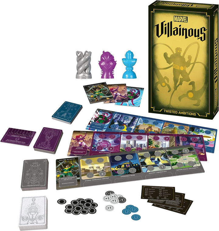 Ravensburger Marvel Villainous Twisted Ambitions - Immersive Strategy Board Game