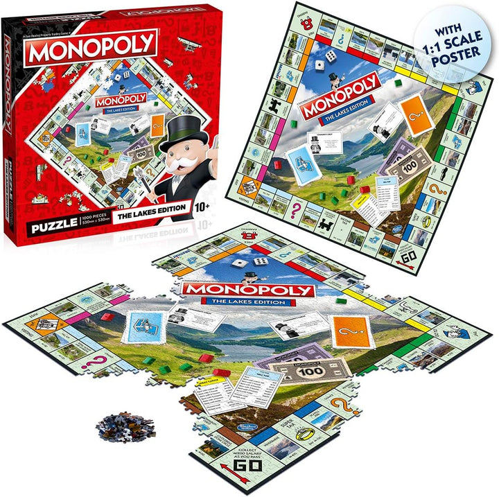 The Lakes Monopoly 1000 Piece Jigsaw Puzzle Game