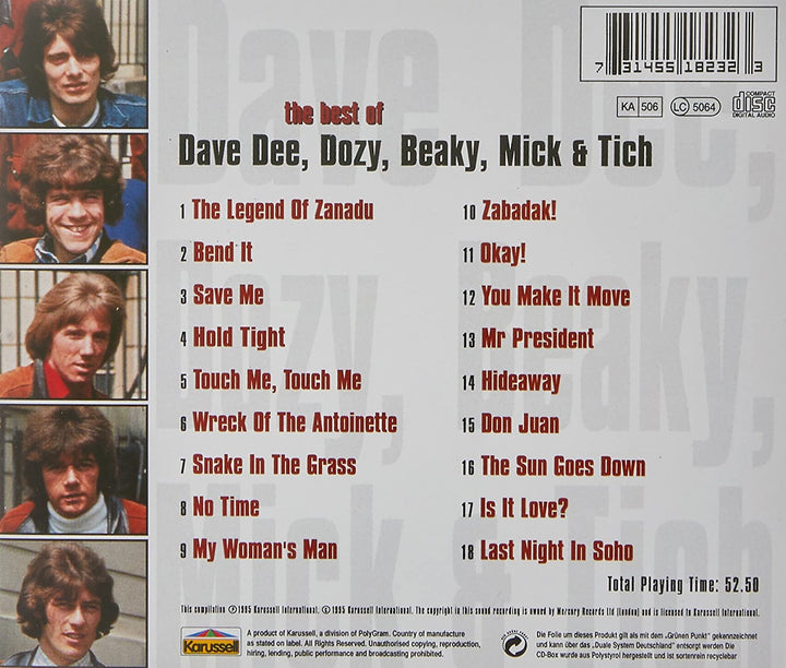 The Best Of Dave Dee, Dozy, Beaky, Mick & Tich - Dave 'Dee' Harman [Audio CD]