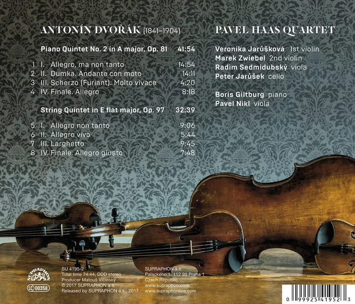 Dvorak - Quintets Op. 81 & 97 - Pavel Haas Quartet [Audio CD]