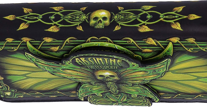 Nemesis Now Absinthe La Fee Verte Green Fairy Embossed Purse, Polyurethane, 18.5