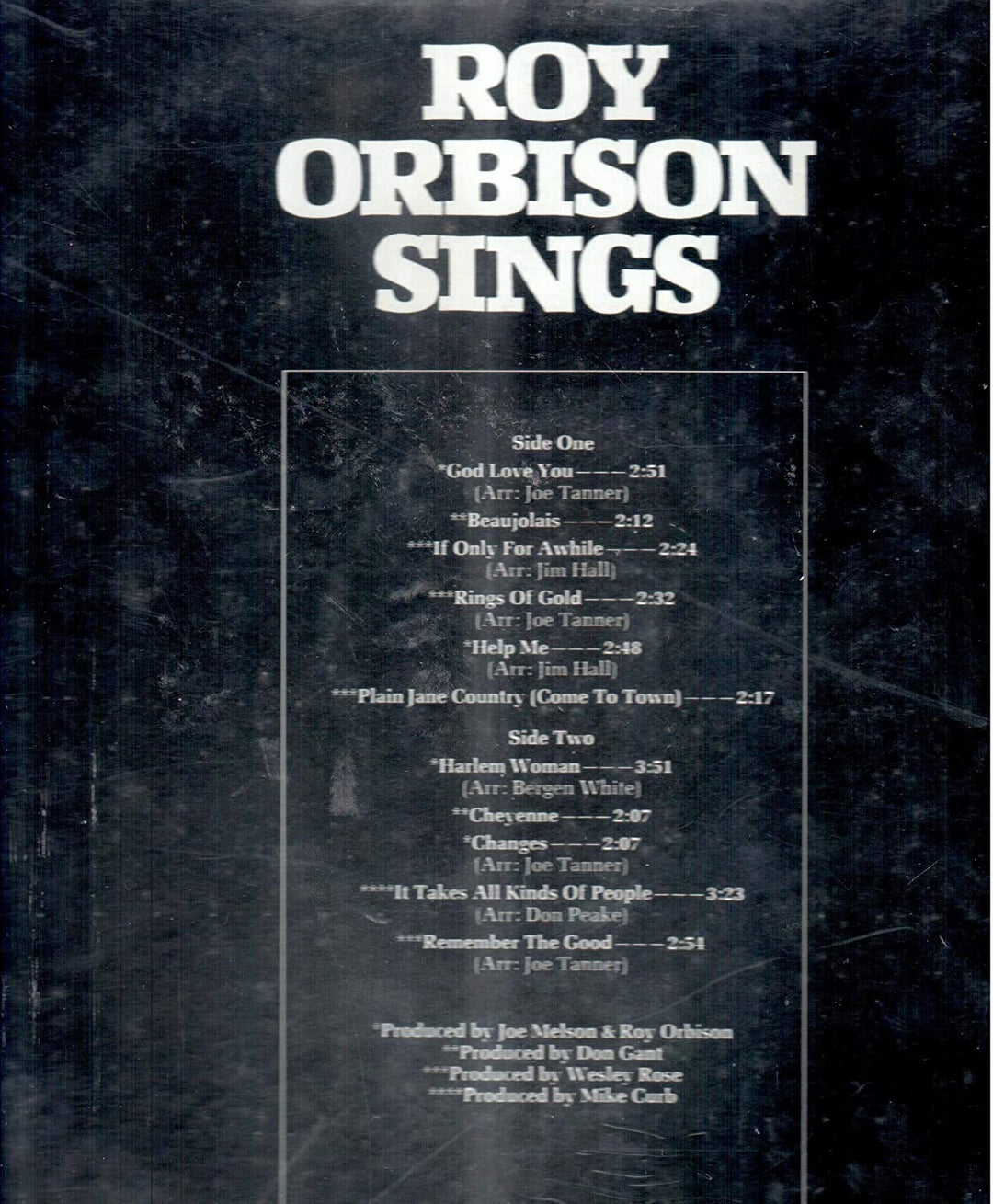 Roy Orbison Sings - Roy Orbison [VINYL]