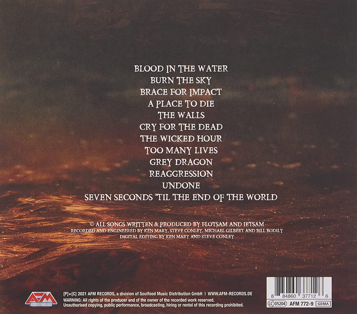 Flotsam And Jetsam - Blood In The Water [Audio CD]