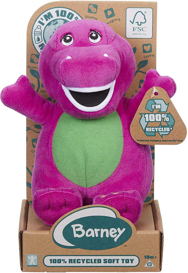 Character Options 07605 Barney ECO Plush Soft Toy