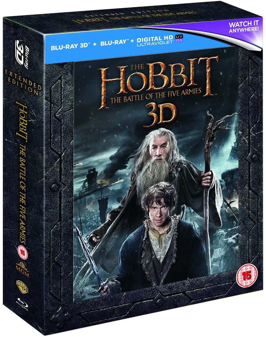 Le Hobbit : La Bataille Des Cinq Armées 3D - Édition Étendue [Blu-ray] [2014]