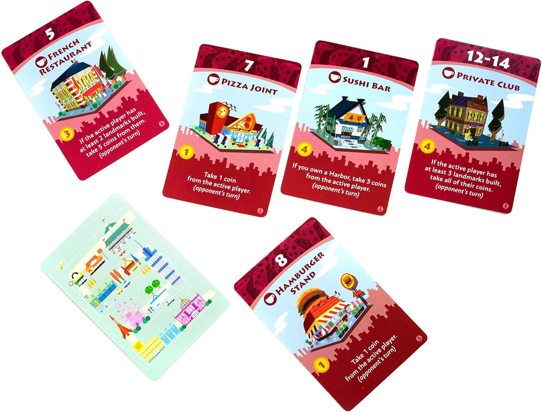 Pandasaurus PAN201905 Machi Koro 5th Anniversary Expansions, Mixed Colours
