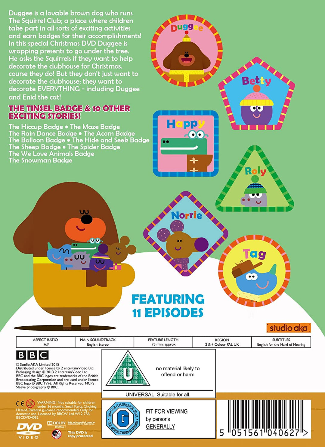 Hey Duggee – The Tinsel Badge & Other Stories [2015] - Pre-school [DVD]