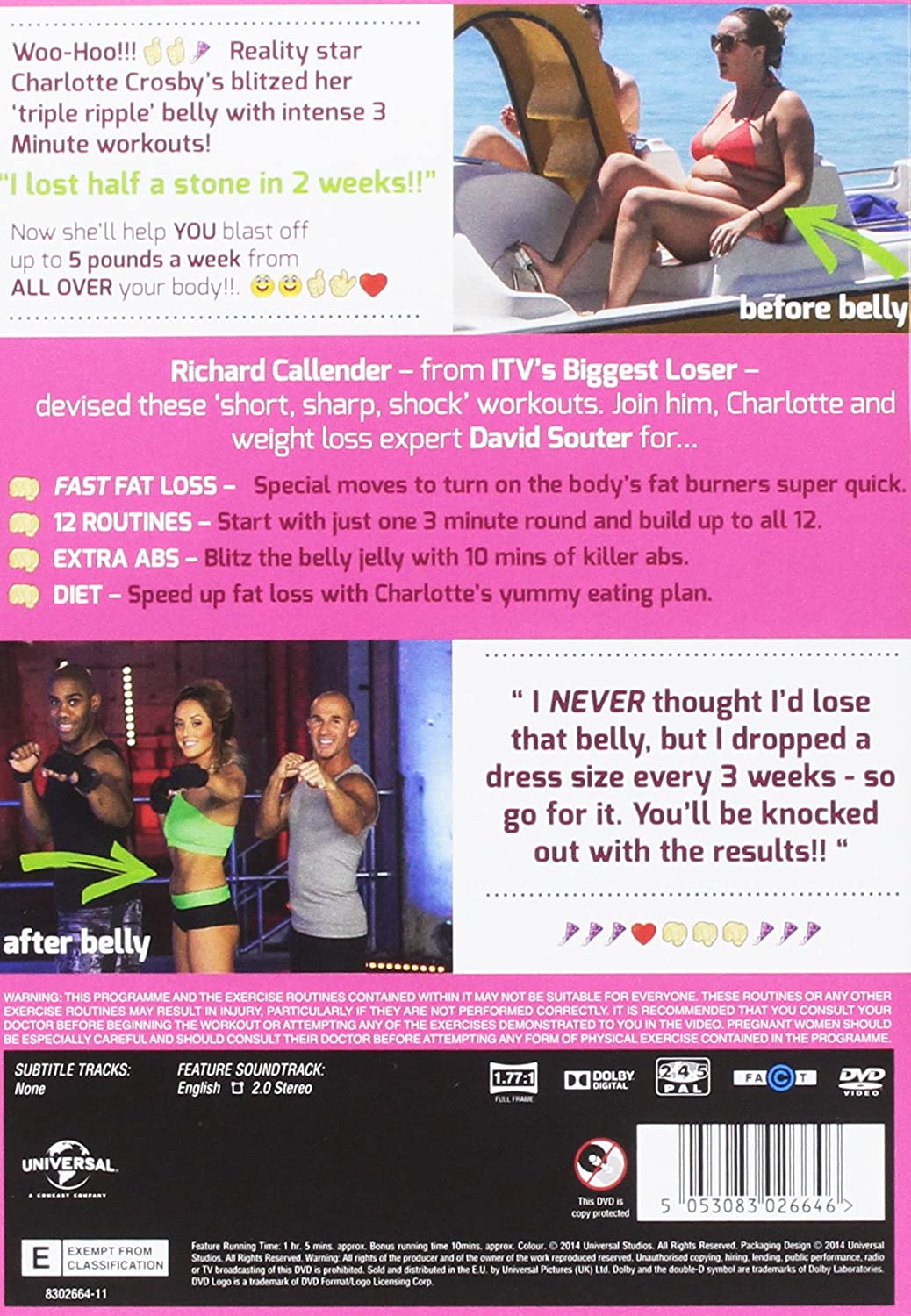 Charlotte Crosby’s 3 Minute Belly Blitz [DVD] [2014]