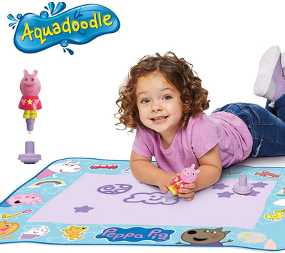 Aquadoodle Peppa Pig Water Doodle Mat, Official Tomy No Mess Colouring & Drawing - Yachew